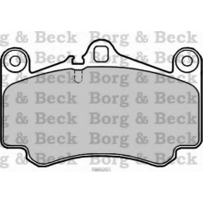 BBP2255 BORG & BECK Комплект тормозных колодок, дисковый тормоз