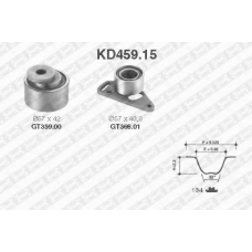 KD459.15 SNR Комплект ремня грм