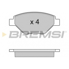 BP3113 BREMSI Комплект тормозных колодок, дисковый тормоз