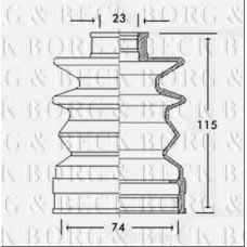 BCB2517 BORG & BECK Пыльник, приводной вал