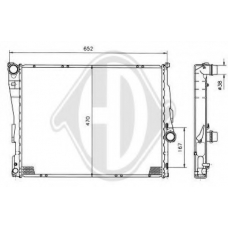 8121405 DIEDERICHS Радиатор, охлаждение двигателя