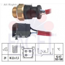 7.5627 FACET Термовыключатель, вентилятор радиатора