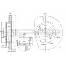 DFD1004 DITAS Тормозной диск