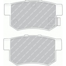 FDS956 FERODO Комплект тормозных колодок, дисковый тормоз