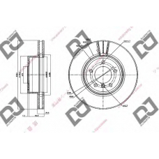 BD1628 DJ PARTS Тормозной диск