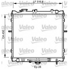 734952 VALEO Радиатор, охлаждение двигателя