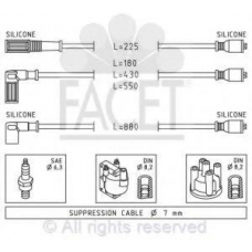 4.8394 FACET Ккомплект проводов зажигания