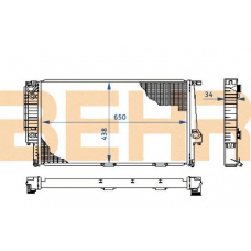 2108865 BEHR Radiator