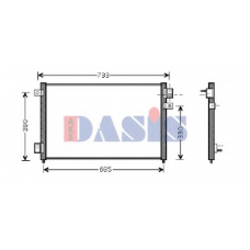 372001N AKS DASIS Конденсатор, кондиционер