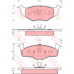 GDB1218 TRW Комплект тормозных колодок, дисковый тормоз