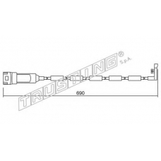 SU.108 TRUSTING Сигнализатор, износ тормозных колодок