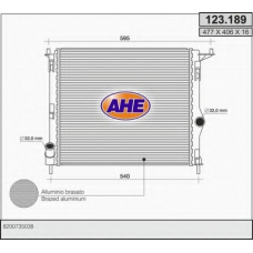 123.189 AHE Радиатор, охлаждение двигателя