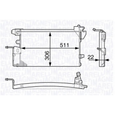 350203725000 MAGNETI MARELLI Конденсатор, кондиционер