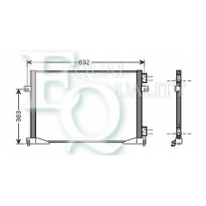 CO0270 EQUAL QUALITY Конденсатор, кондиционер