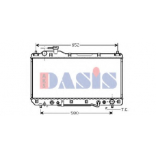 210096N AKS DASIS Радиатор, охлаждение двигателя