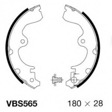 VBS565 MOTAQUIP Комплект тормозных колодок