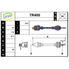 TR400 SERA Приводной вал