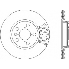 BDA1674.20 OPEN PARTS Тормозной диск