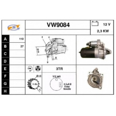 VW9084 SNRA Стартер