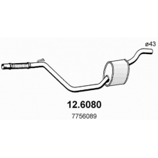 12.6080 ASSO Средний глушитель выхлопных газов