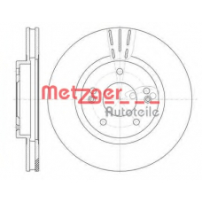 6897.10 METZGER Тормозной диск