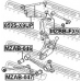 0525-X9UP FEBEST Рычаг независимой подвески колеса, подвеска колеса