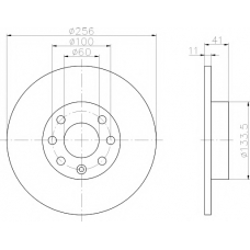 8DD 355 106-031 HELLA PAGID Тормозной диск