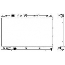 3321-1015 SAKURA  Automotive Радиатор, охлаждение двигателя