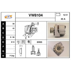 VW8104 SNRA Генератор