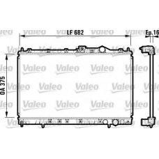 732327 VALEO Радиатор, охлаждение двигателя