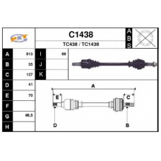 C1438 SNRA Приводной вал