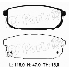 IBR-1K03 IPS Parts Комплект тормозных колодок, дисковый тормоз