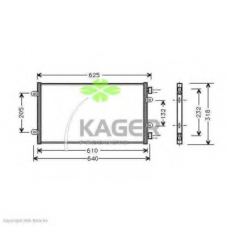 94-5145 KAGER Конденсатор, кондиционер