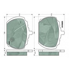 GDB340 TRW Комплект тормозных колодок, дисковый тормоз