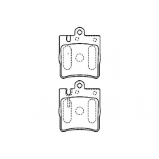21898 157  0 5 T4080 TEXTAR Колодки торм.зад. mb w210 e-class