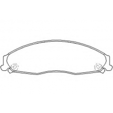 MDB2323 MINTEX Комплект тормозных колодок, дисковый тормоз