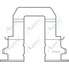 KIT434 APEC Комплектующие, тормозные колодки