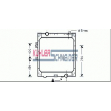 3715801 KUHLER SCHNEIDER Радиатор, охлаждение двигател