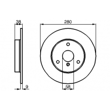 0 986 478 479 BOSCH Тормозной диск