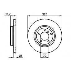 0 986 478 012 BOSCH Тормозной диск