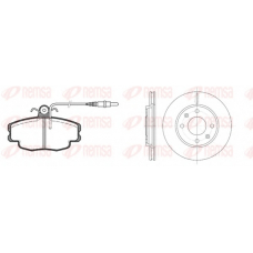 8141.03 REMSA Комплект тормозов, дисковый тормозной механизм