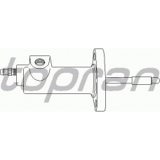 401 538 TOPRAN Рабочий цилиндр, система сцепления