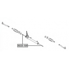 0222-J10 ASVA Осевой шарнир, рулевая тяга