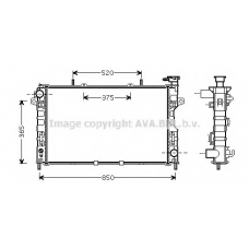 CR2117 AVA Радиатор, охлаждение двигателя