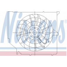 85009 NISSENS Вентилятор, конденсатор кондиционера