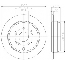 MDC2231 MINTEX Тормозной диск