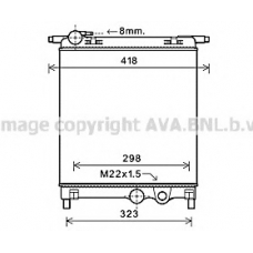 VW2325 AVA Радиатор, охлаждение двигателя