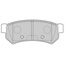 FD7603A NECTO Комплект тормозных колодок, дисковый тормоз