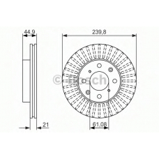 0 986 479 832 BOSCH Тормозной диск