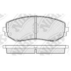 PN9802 NiBK Комплект тормозных колодок, дисковый тормоз